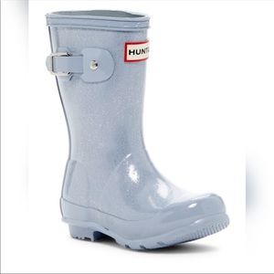 Blue Glitter Hunter Boots